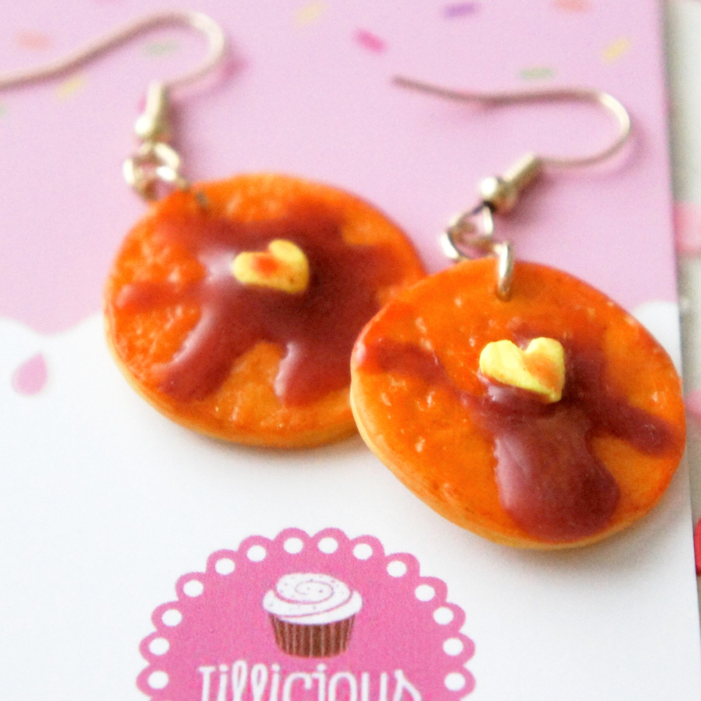 Valentine's Day Pancakes Dangle Earrings