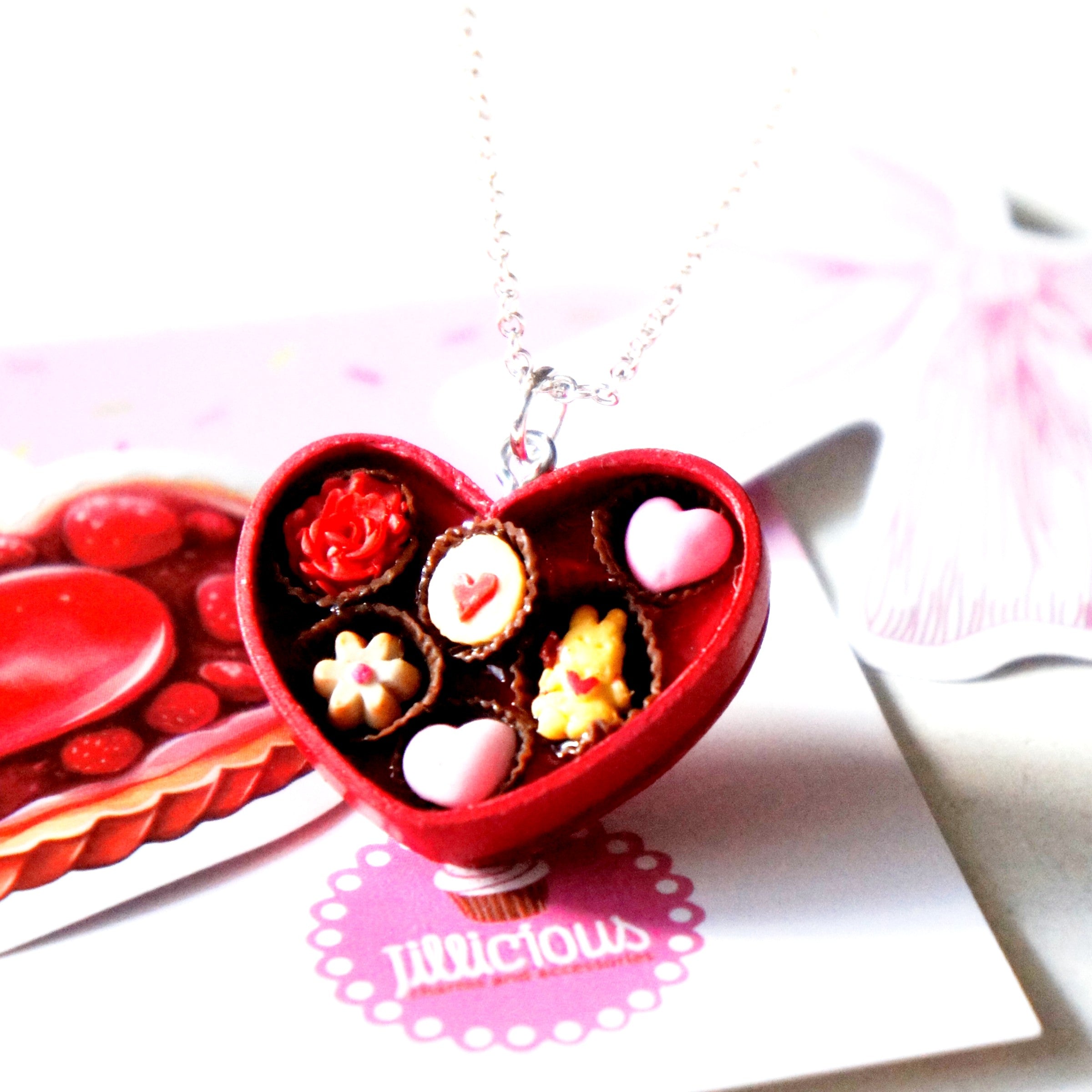 Heart Cookie Box Necklace