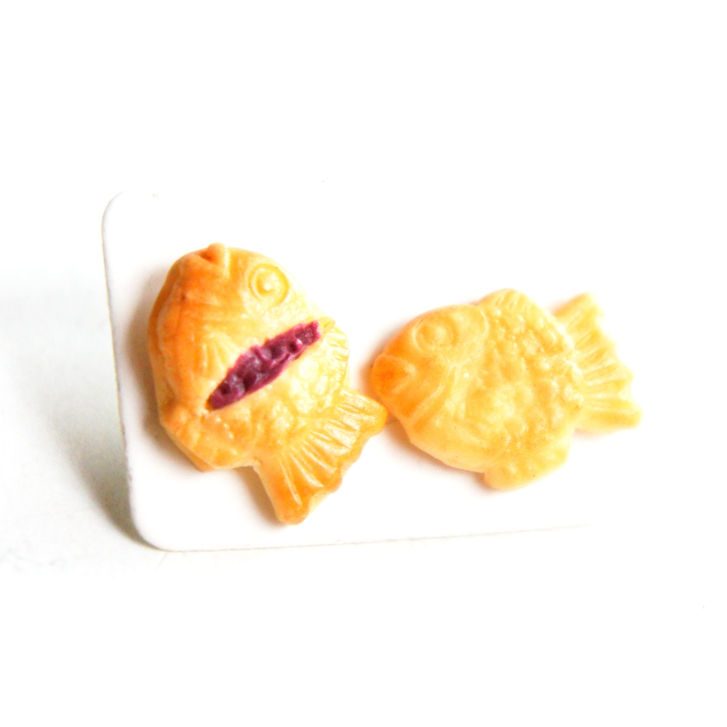 Taiyaki Stud Earrings - Jillicious charms and accessories