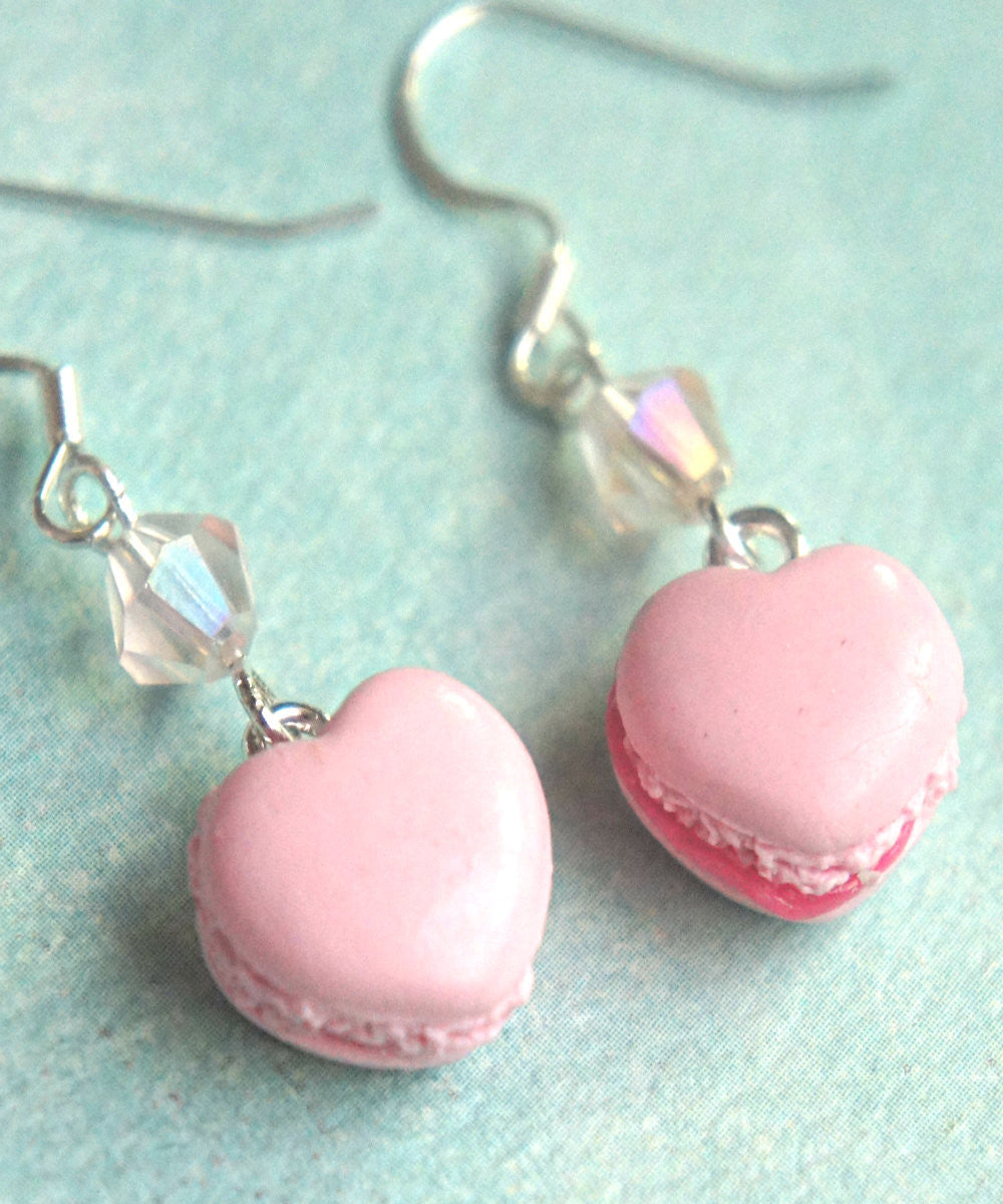 Heart Macarons Dangle Earrings - Jillicious charms and accessories