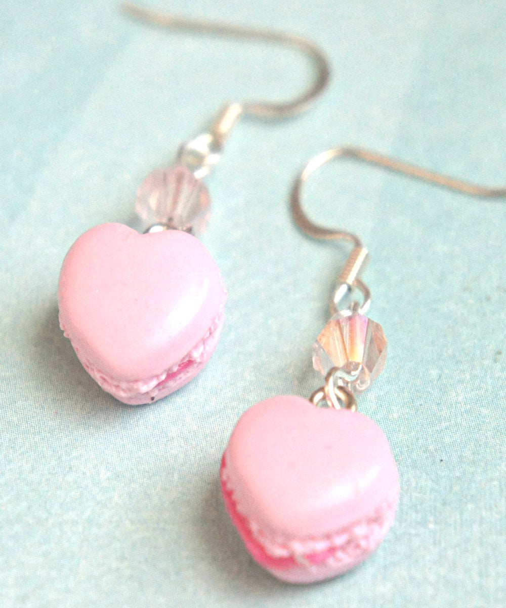 Heart Macarons Dangle Earrings - Jillicious charms and accessories