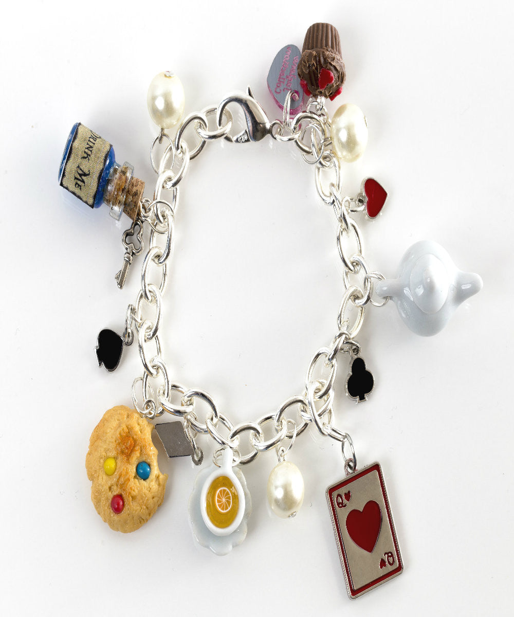 Alice in Wonderland Charm Set, Rabbit Charms, Tea Pot Charm, DIY Charm  Bracelet, Jewelry Supplies & Findings 